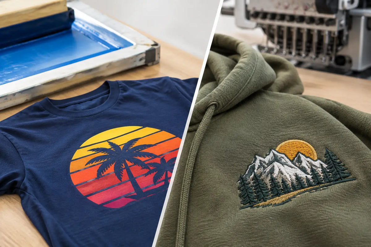 Screen Print vs Embroidery: Which Looks Best?